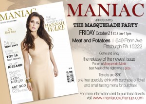 Oct 21, 2011 - MANIAC Masquerade Party - Meat & Potatoes - 8PM